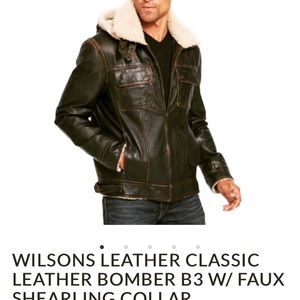 SOLD Wilson Classic Leather Bomber